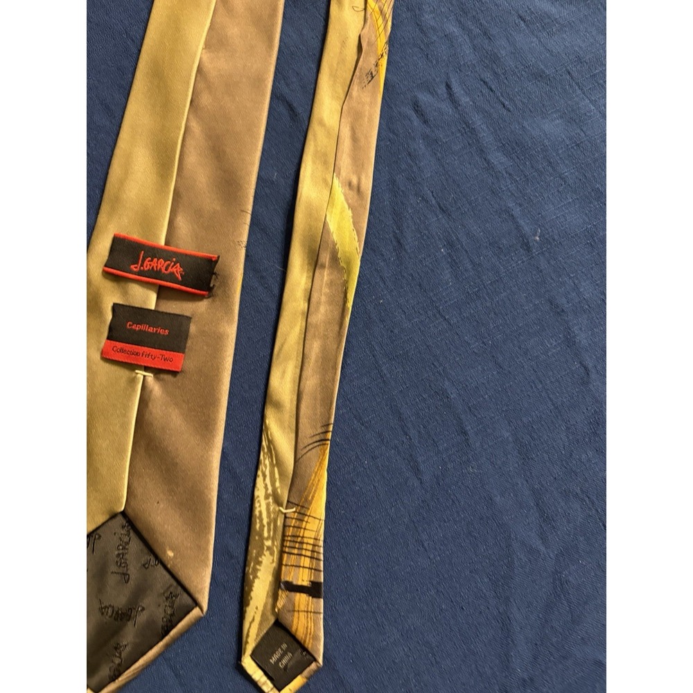 J Jerry Garcia Men's Necktie Tie Capillaries Collection 52 58" X 3.5" - Picture 8 of 10
